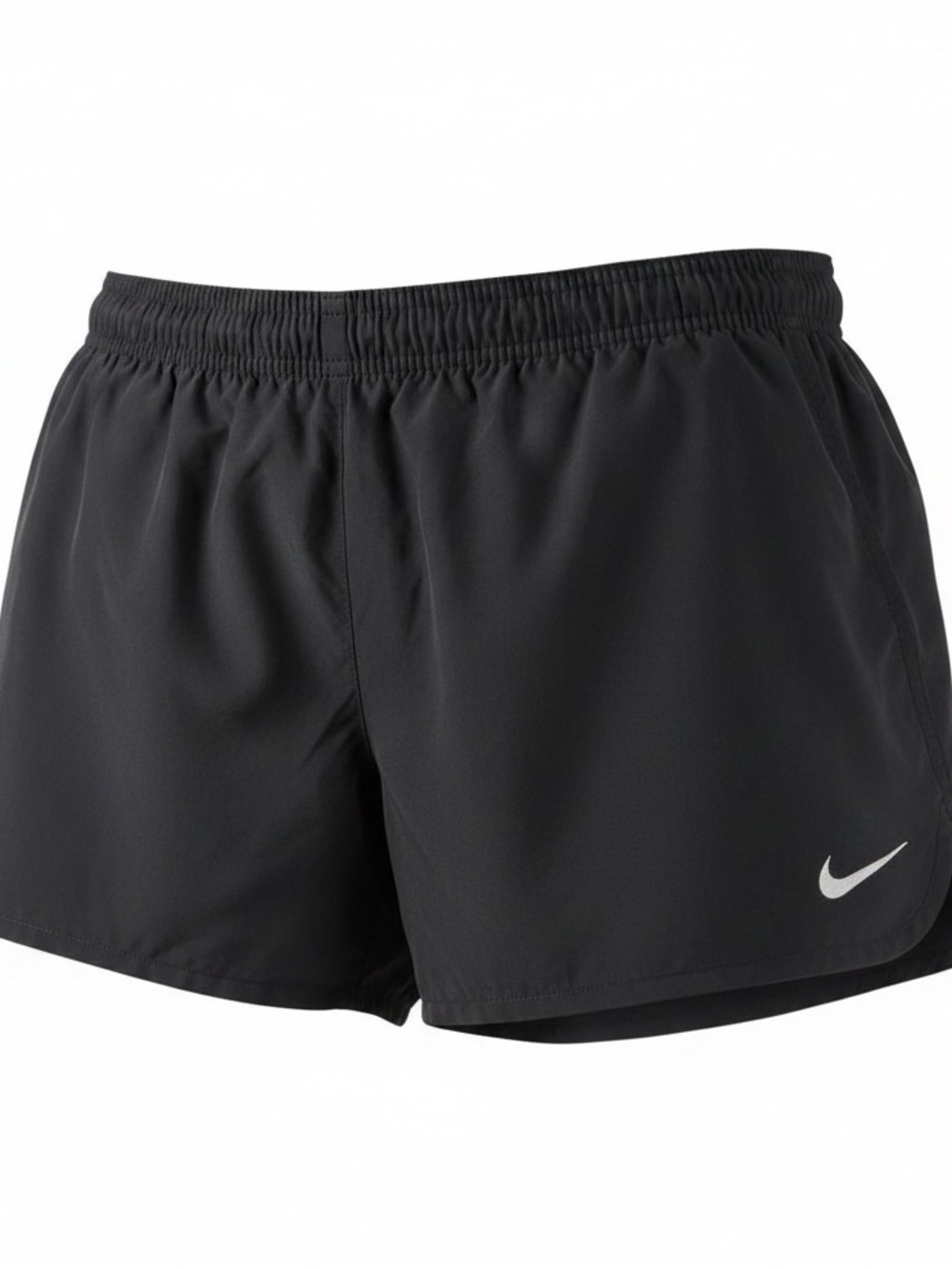 Nike Dri-FIT Ladies Athletic Shorts Black Size L Drawstring Elastic Waist